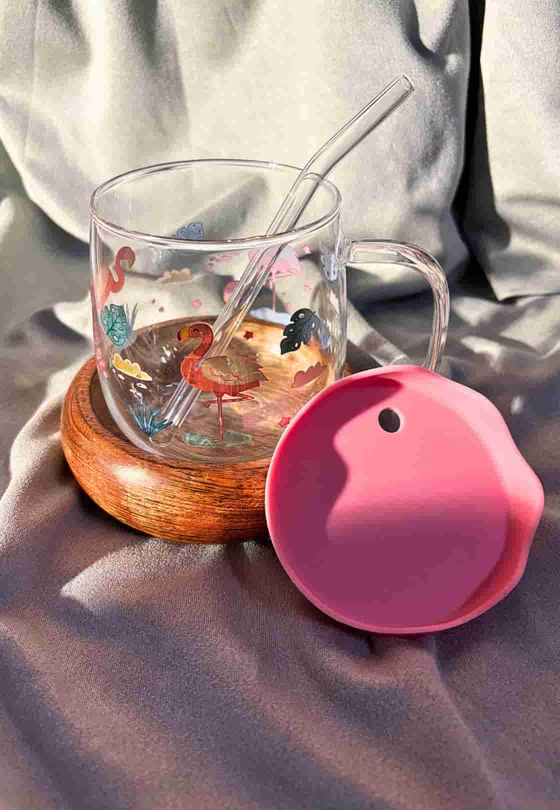 Elegant Jar with Straw & Cap – Versatile Beverage Mug