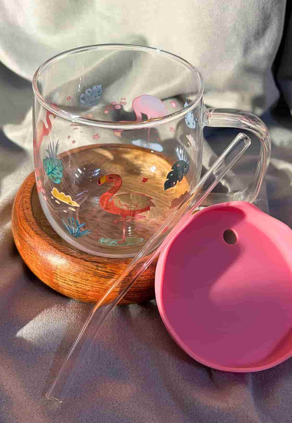 Elegant Jar with Straw & Cap – Versatile Beverage Mug